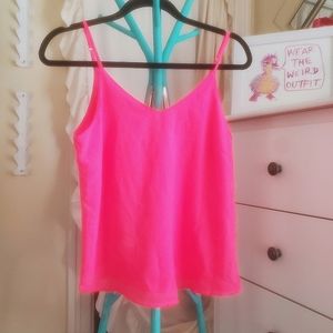 NEON Pink Sleeveless Blouse